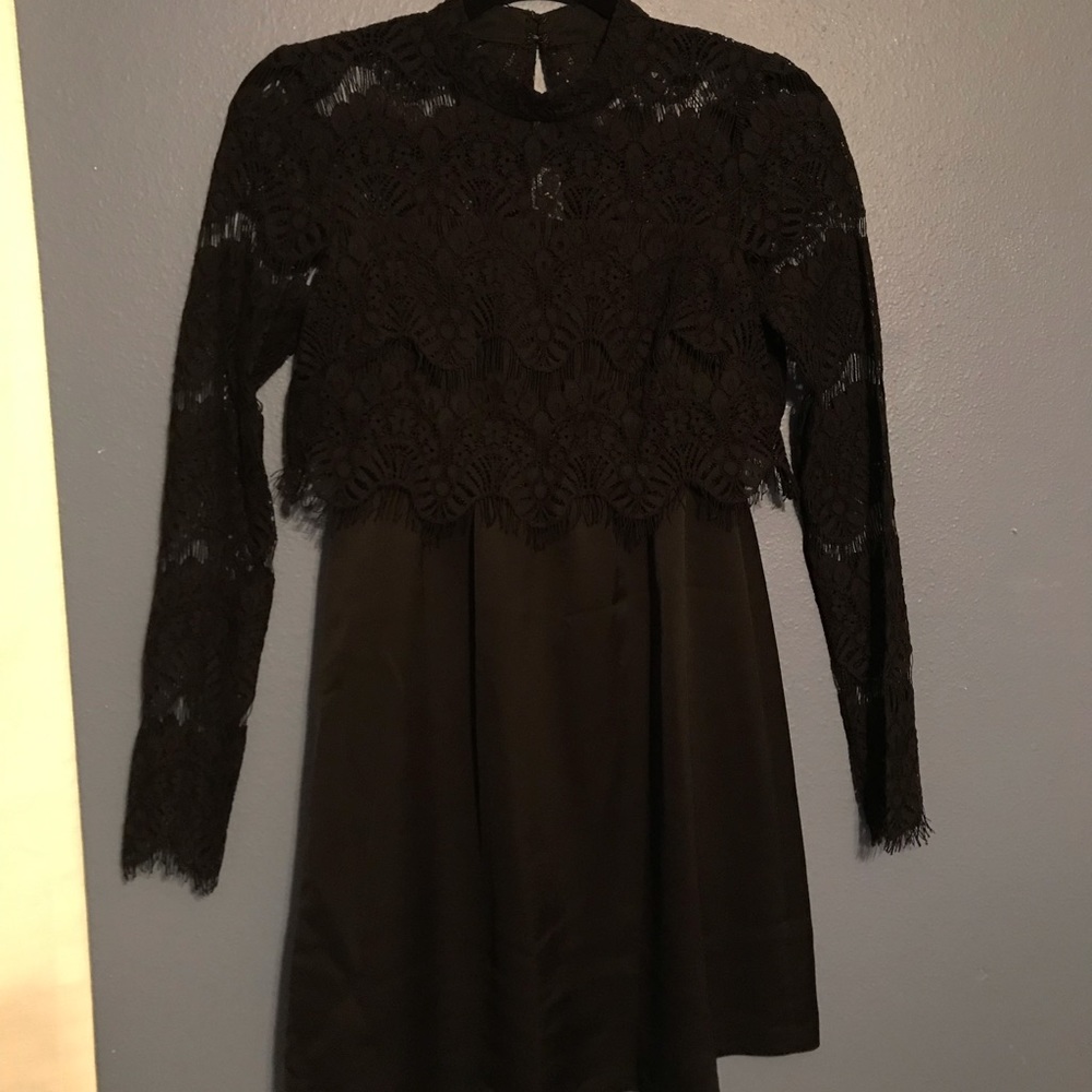 Black BCBGeneration dress with lace